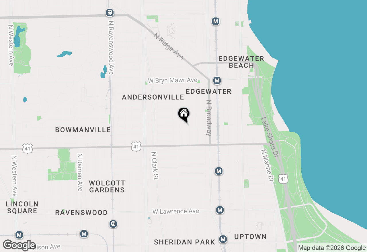 Map of (Address confidential), Chicago, Illinois 60640