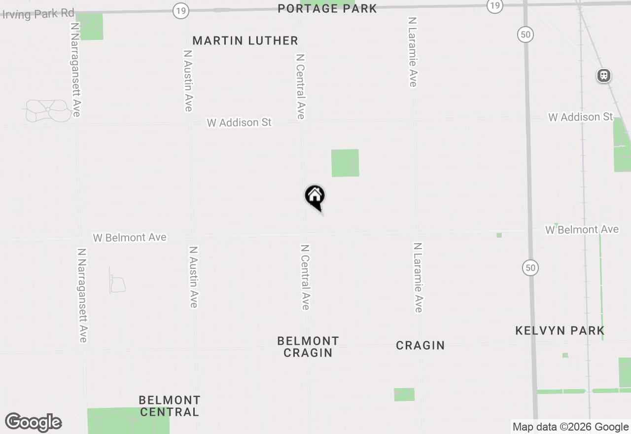 Map of 5536 W Melrose Street, Chicago, IL 60641