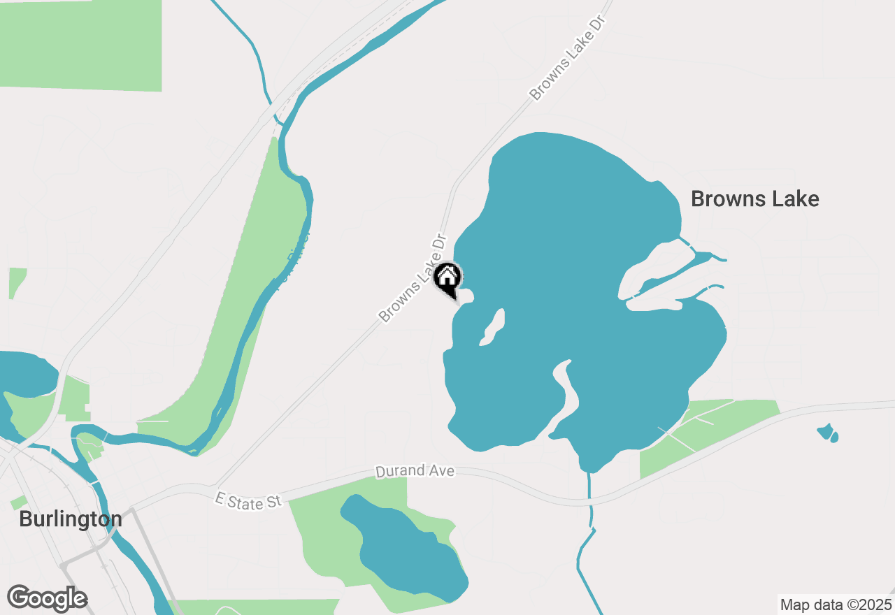 Map of 3405 S Browns Lake Dr #16, Burlington, WI 53105