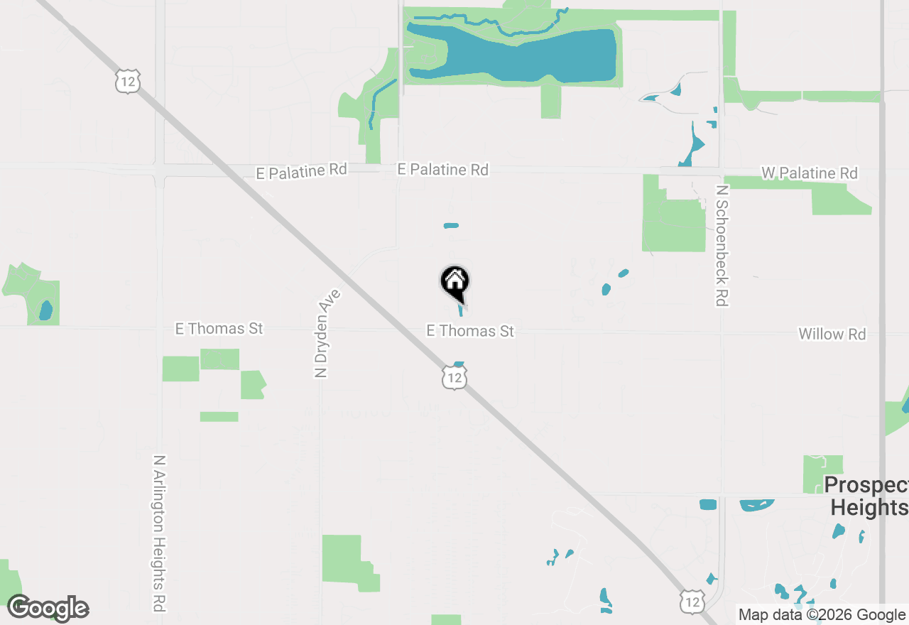 Map of 1525 Kendal Court N, Arlington Heights, IL 60004