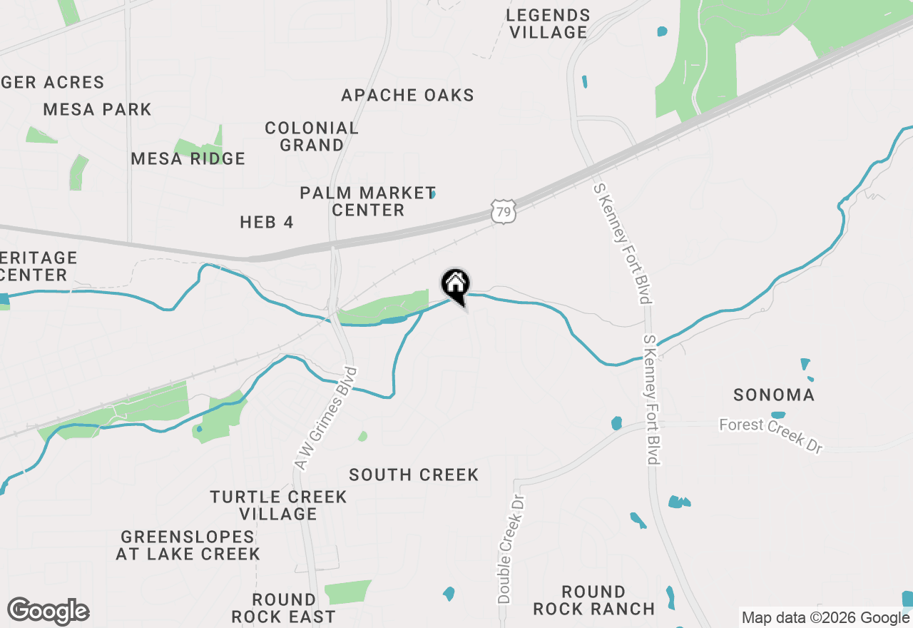 Map of 2428 Willow Way, Round Rock, TX 78664