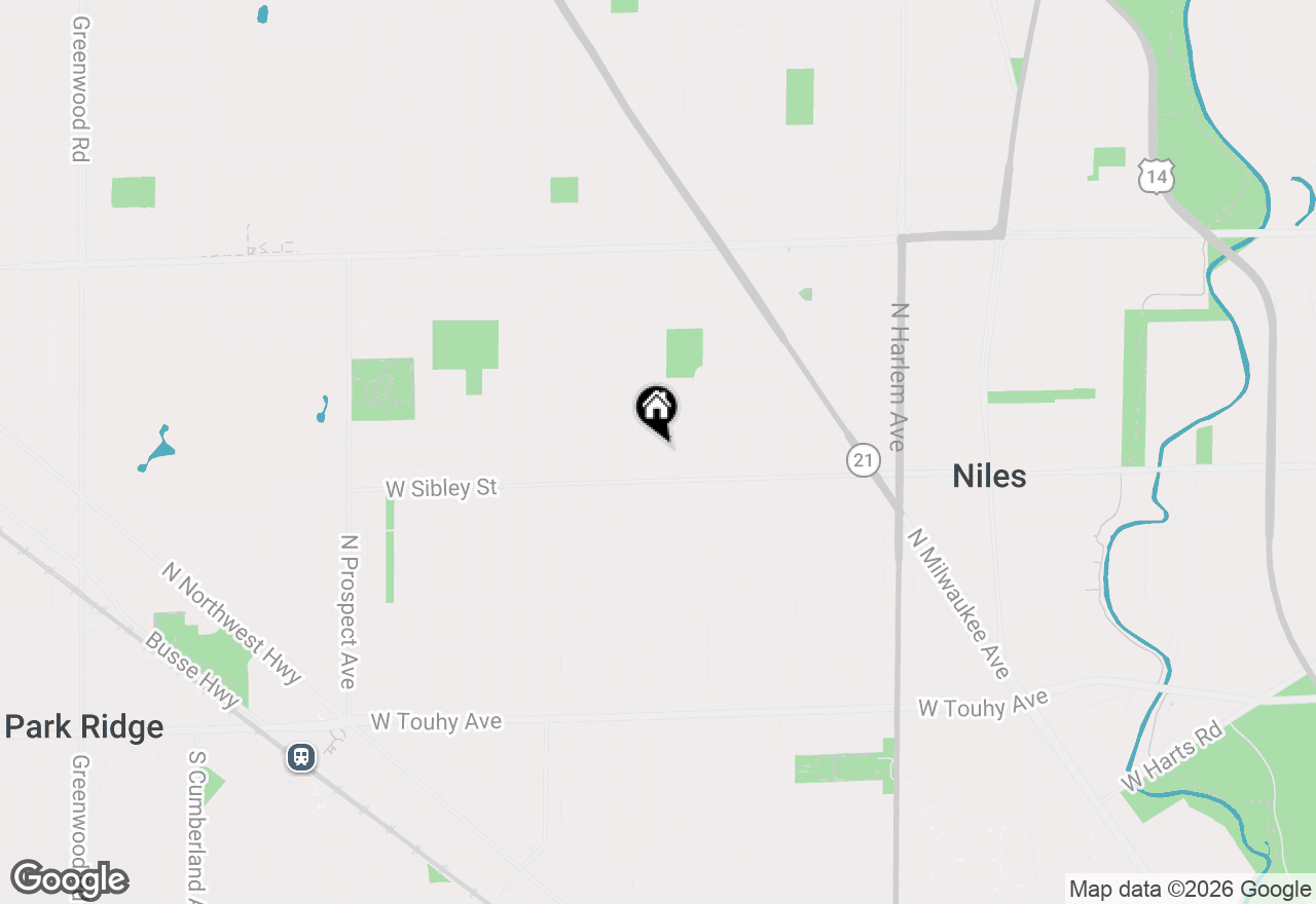 Map of 621 Oriole Avenue N, Park Ridge, IL 60068