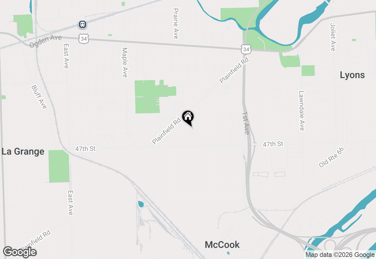 Map of 4601 Forest Avenue #GARDEN, Brookfield, IL 60513