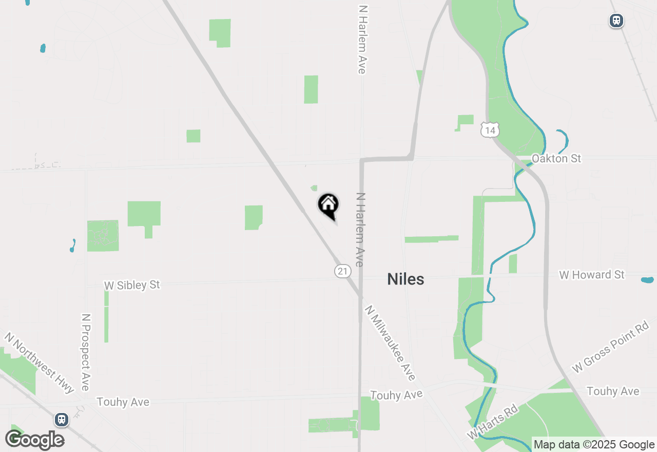 Map of 7746 N Octavia Avenue, Niles, IL 60714