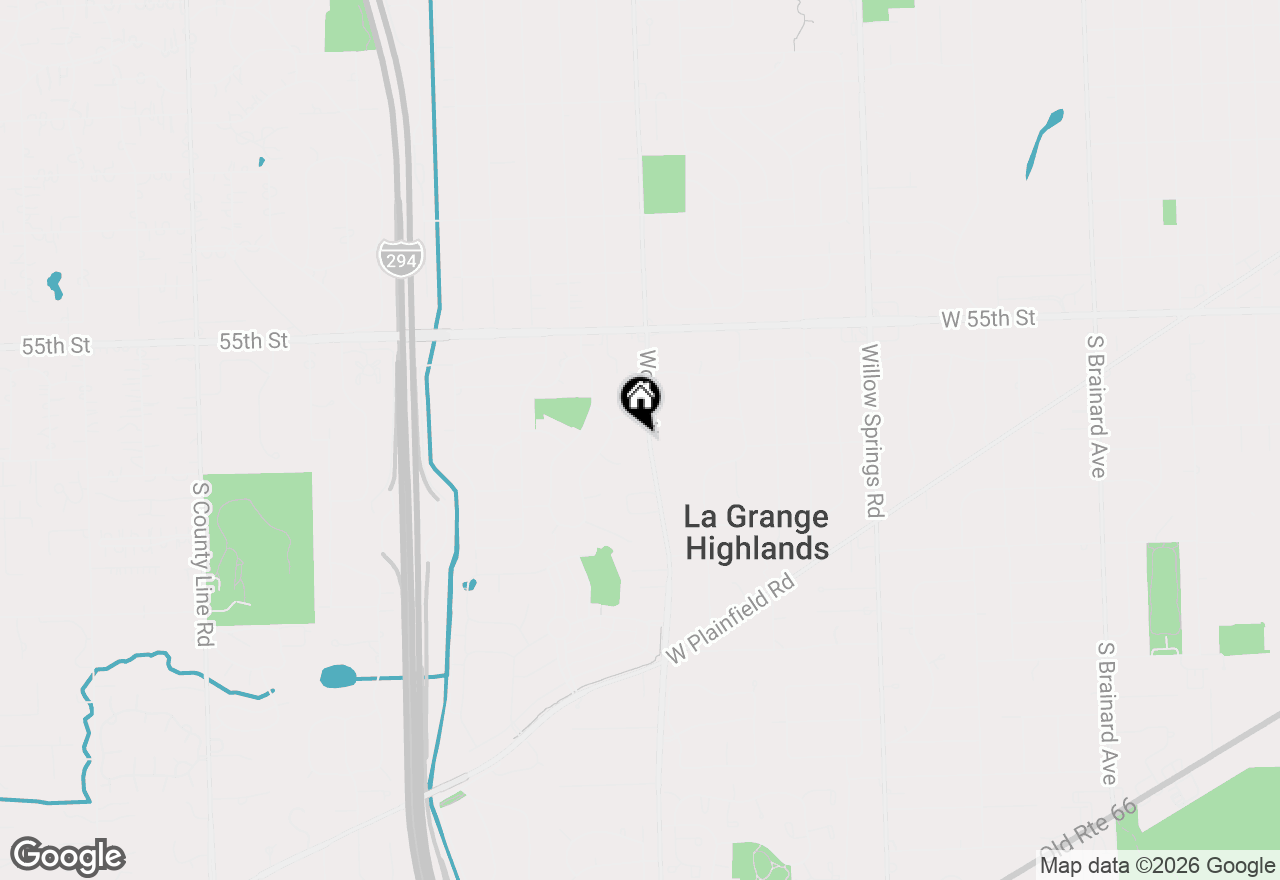 Map of 5684 Wolf Road, Western Springs, IL 60558