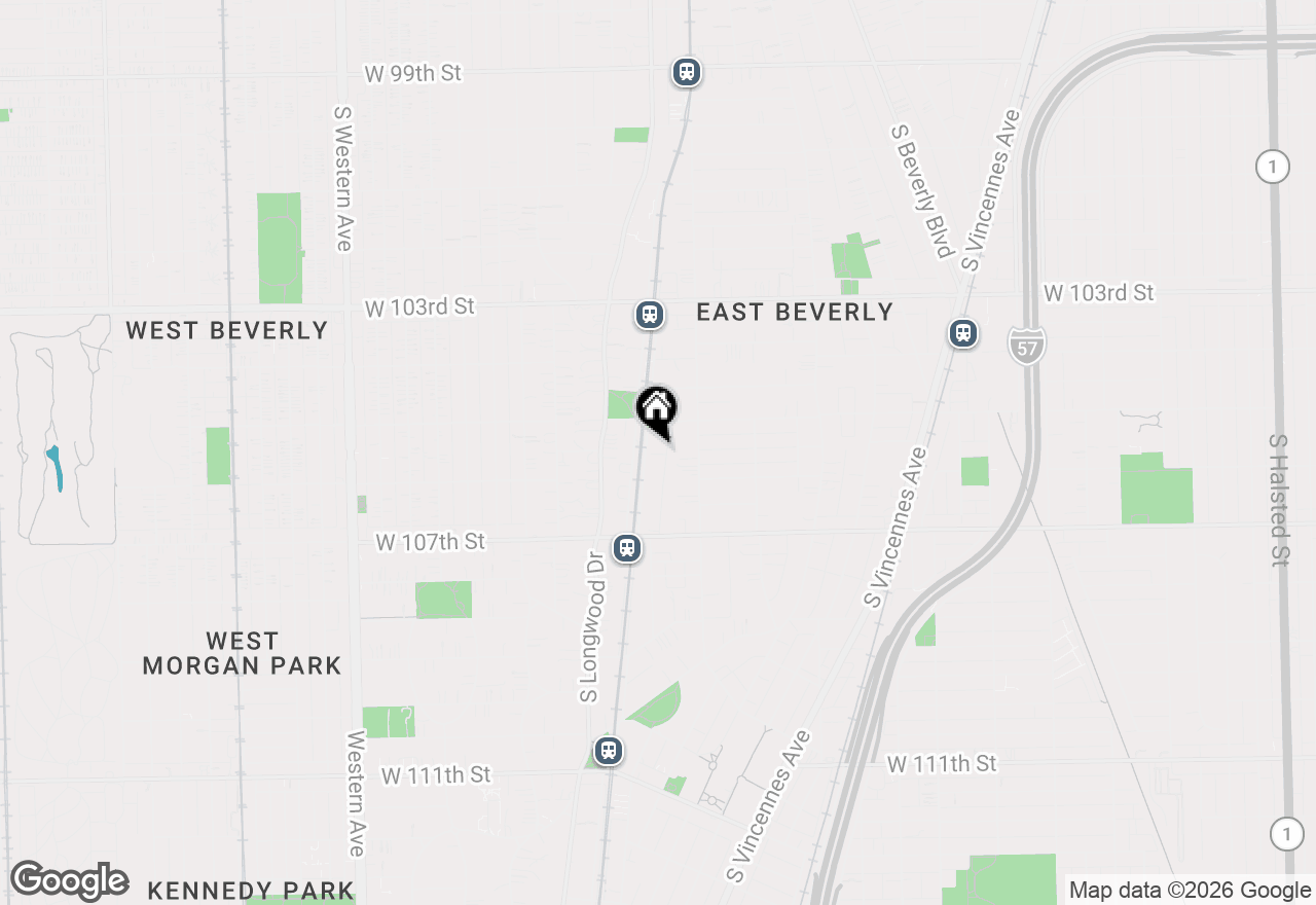 Map of 10535 S Hale Avenue #1W, Chicago, IL 60643