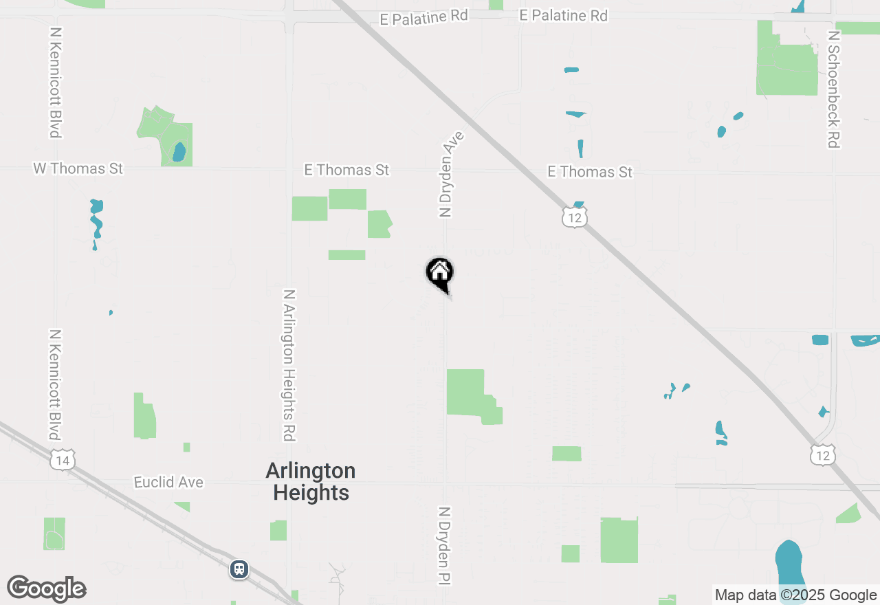 Map of 1126 N Dryden Avenue, Arlington Heights, IL 60004