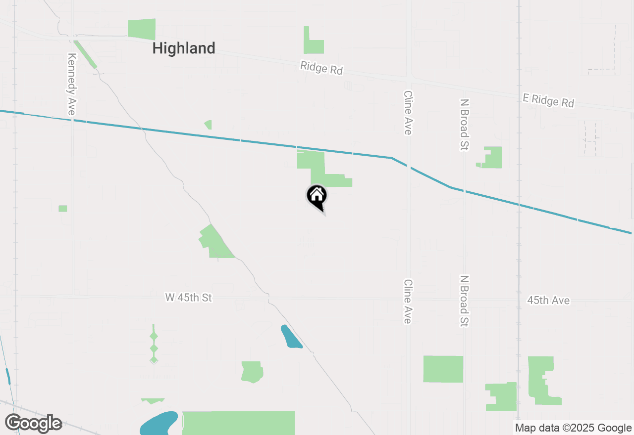 Map of 3637 42nd Drive, Highland, IN 46322