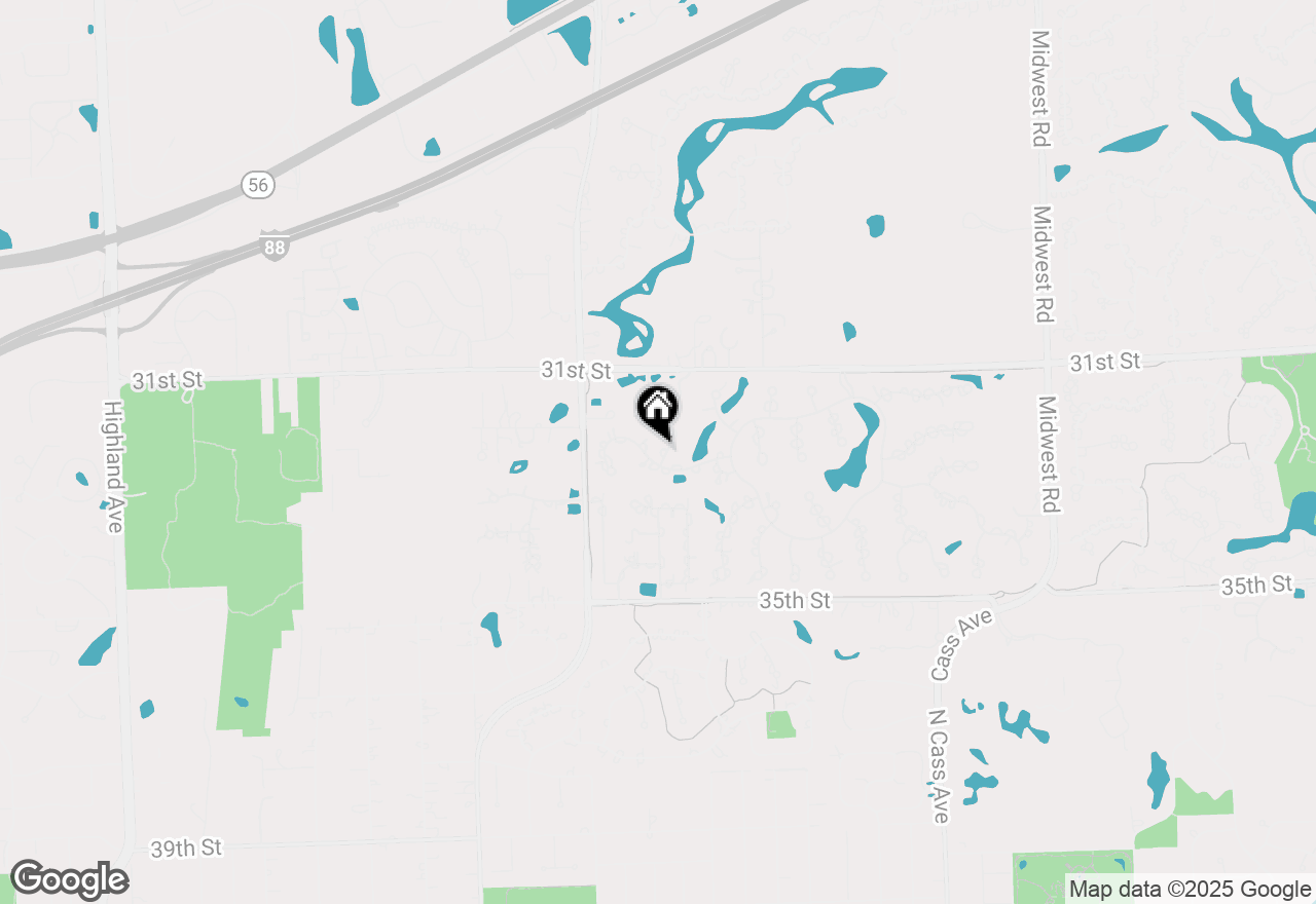 Map of 719 Midwest Club Parkway, Oak Brook, IL 60523