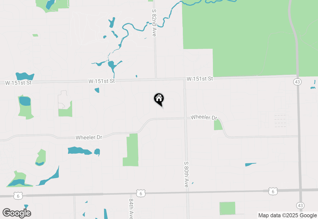 Map of 15311 S 82nd Avenue, Orland Park, IL 60462