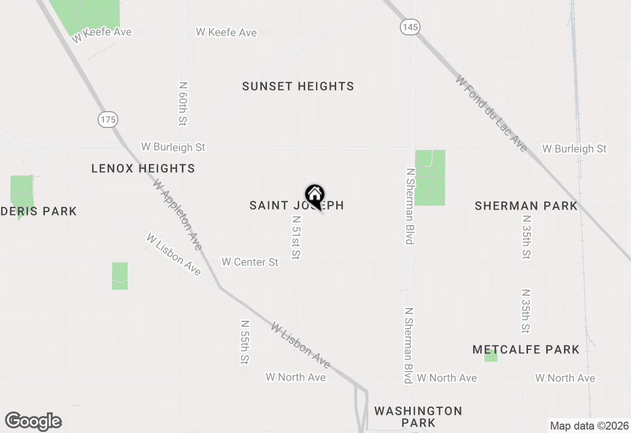 Map of 2848 N 50th St #2850, Milwaukee, WI 53210
