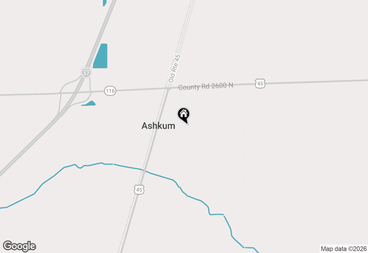 Map of 310 E Washington Street, Ashkum, IL 60911