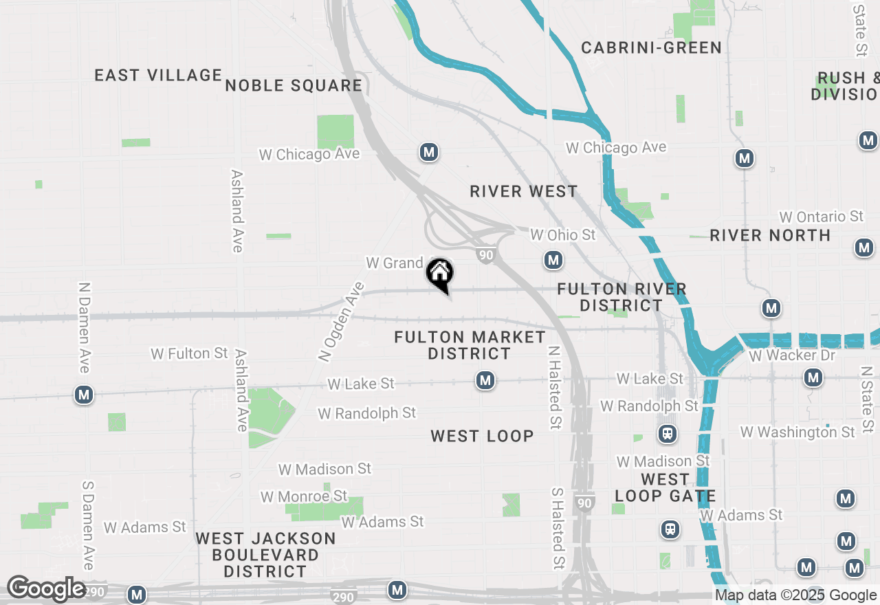 Map of 406 N Aberdeen, Chicago, IL 60622