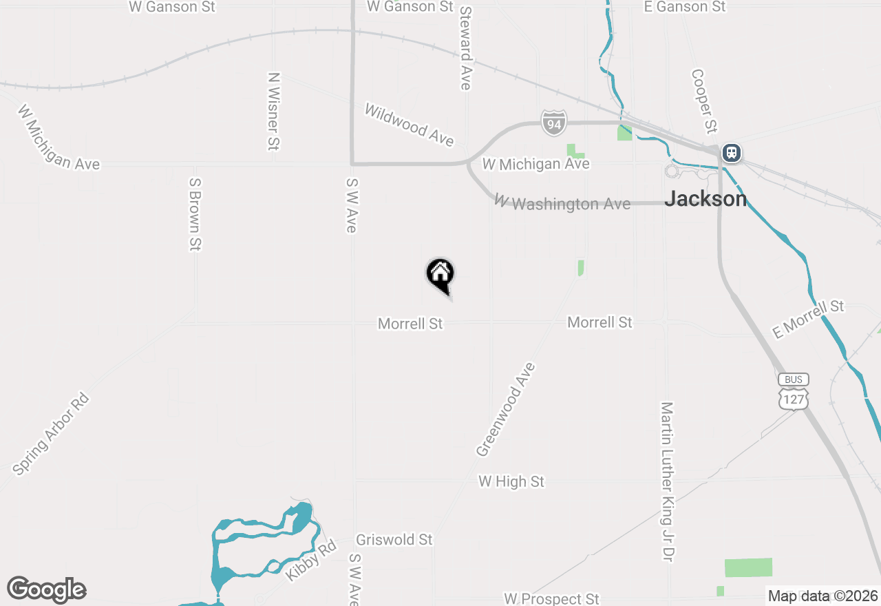 Map of 609 W Biddle Street, Jackson, MI 49203