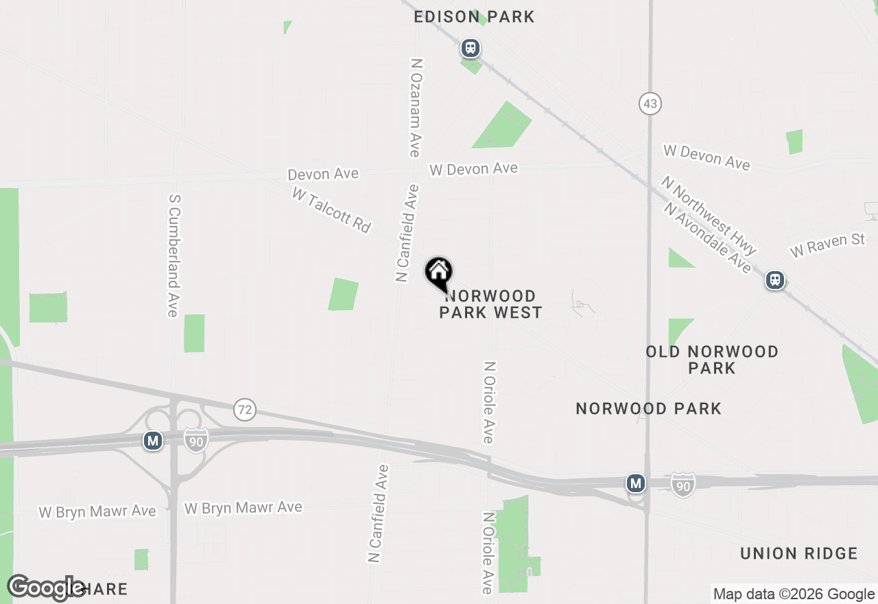 Map of 6100 N Overhill Avenue, Chicago, IL 60631