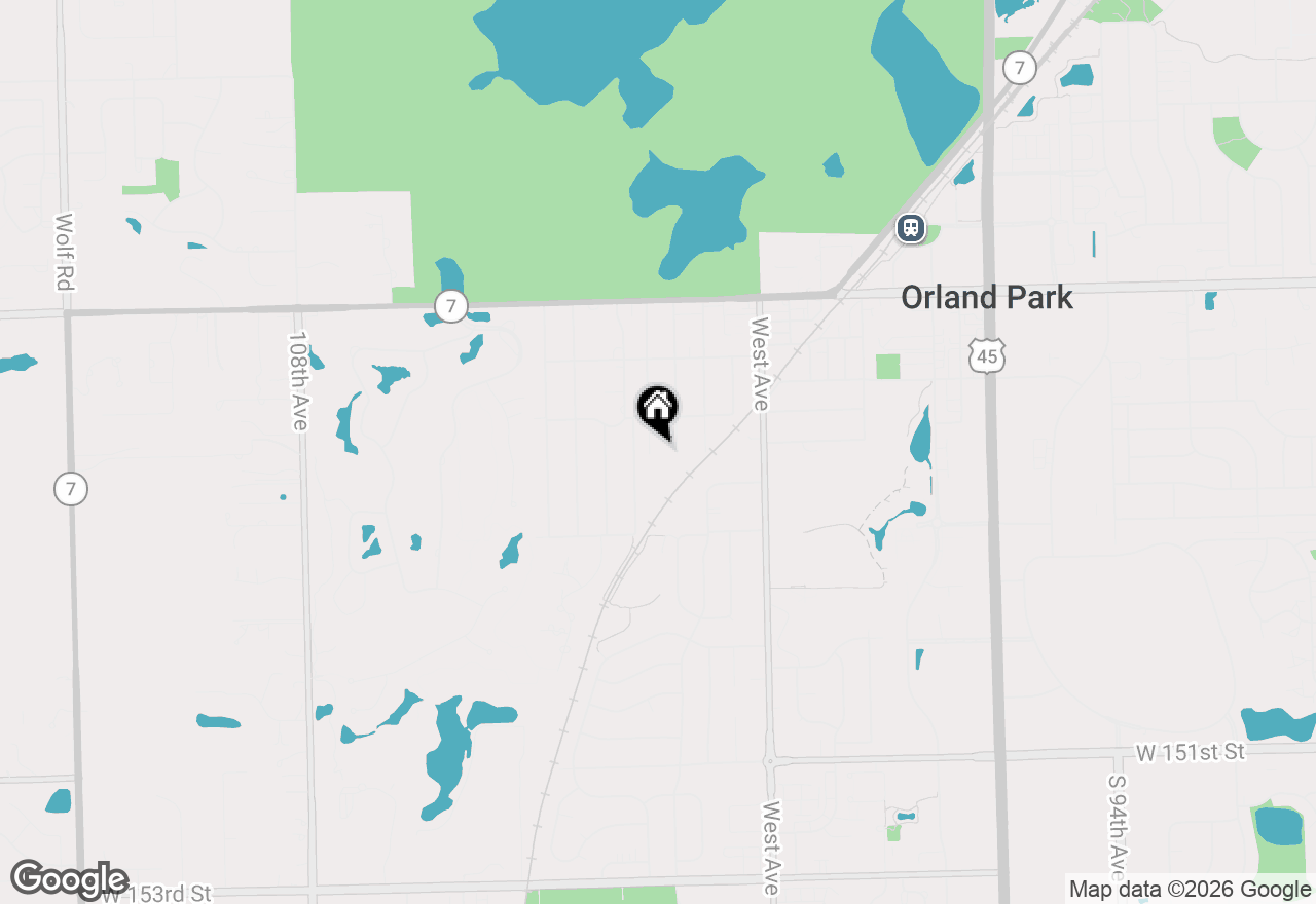 Map of 14555 Greenland Avenue, Orland Park, IL 60462