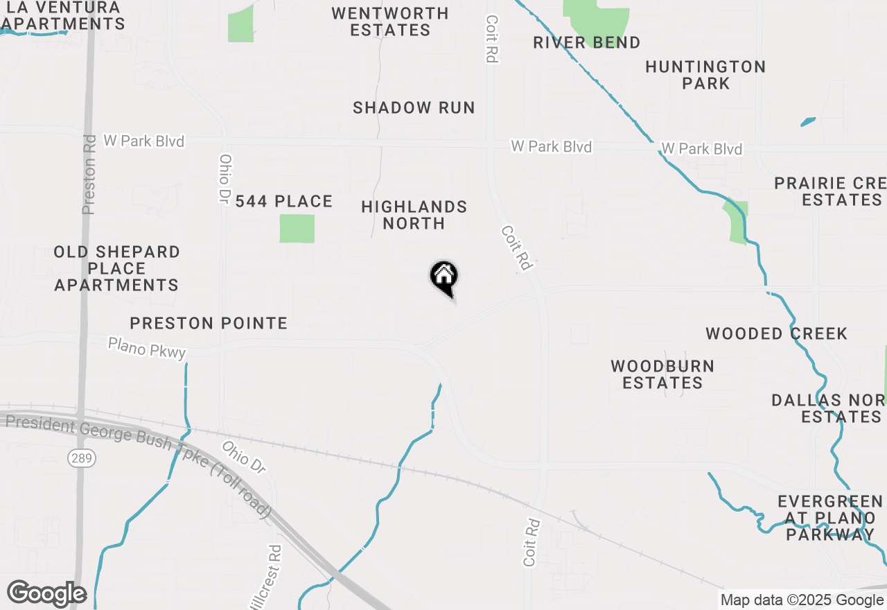 Map of 4112 Hideaway Lane, Plano, TX 75093