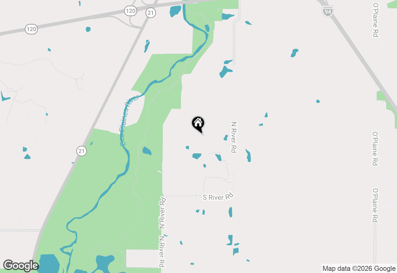 Map of 5520 Hilltop Lane, Libertyville, IL 60048