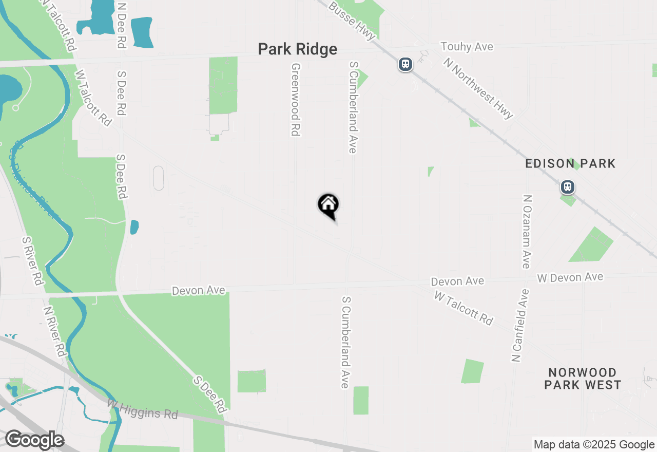 Map of 840 S Clifton Avenue, Park Ridge, IL 60068