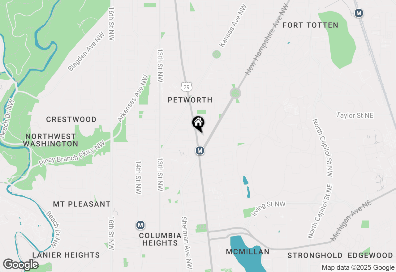 Map of 3831 Georgia Avenue Nw #101, Washington, DC 20011