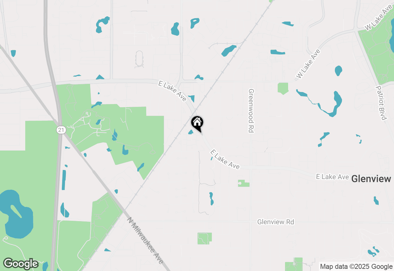 Map of 1442 Estate Lane, Glenview, IL 60025