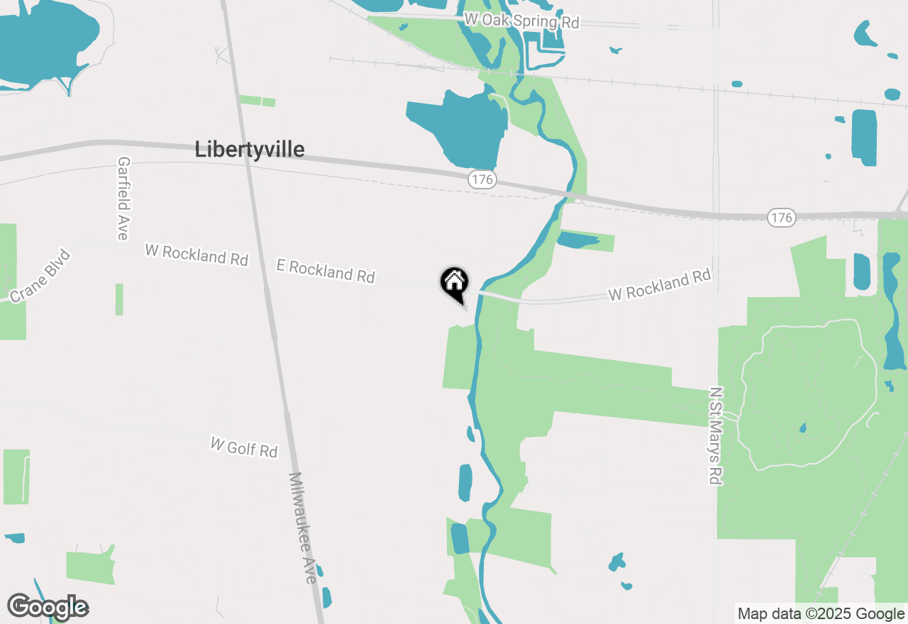 Map of 609 Riverside Drive, Libertyville, IL 60048