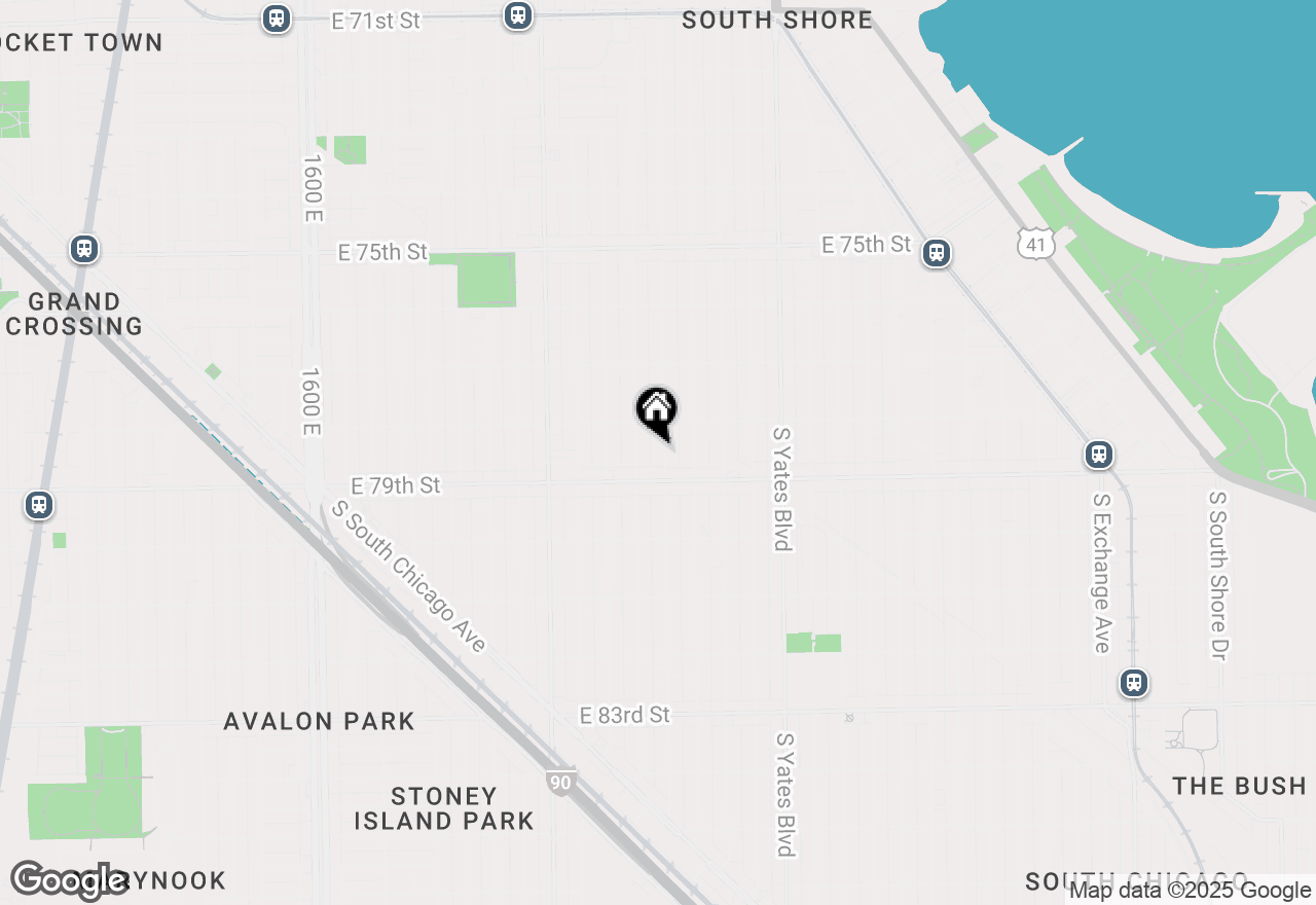 Map of 7832 S Paxton Avenue, Chicago, IL 60649