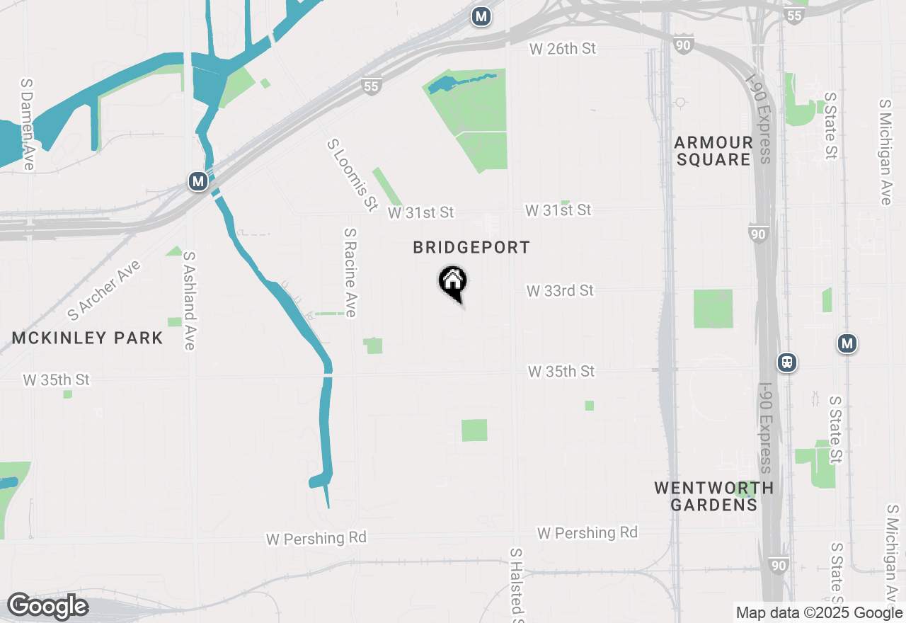 Map of 929 W 33rd Place, Chicago, IL 60608