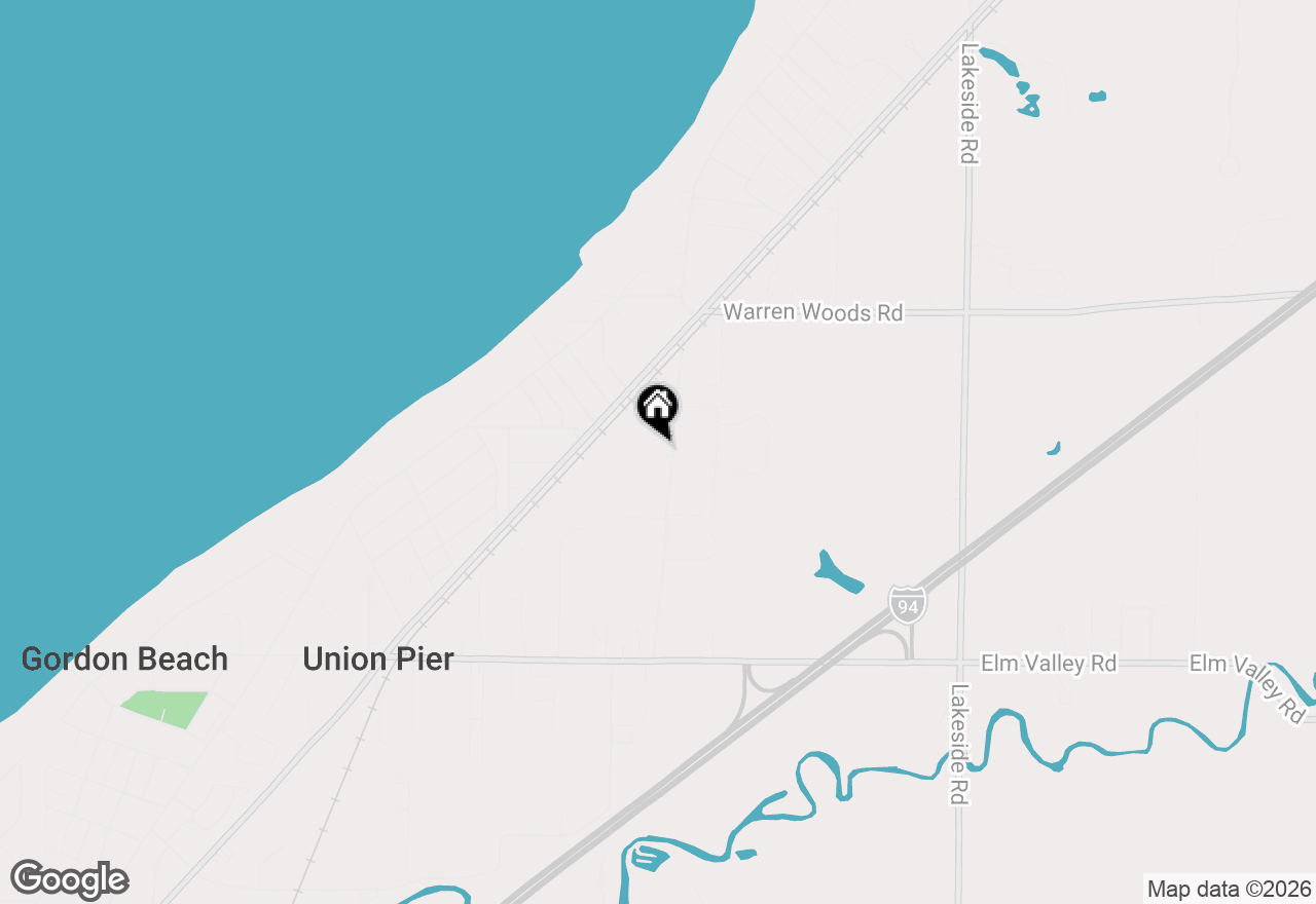 Map of 15752 Locke Road, Union Pier, MI 49129