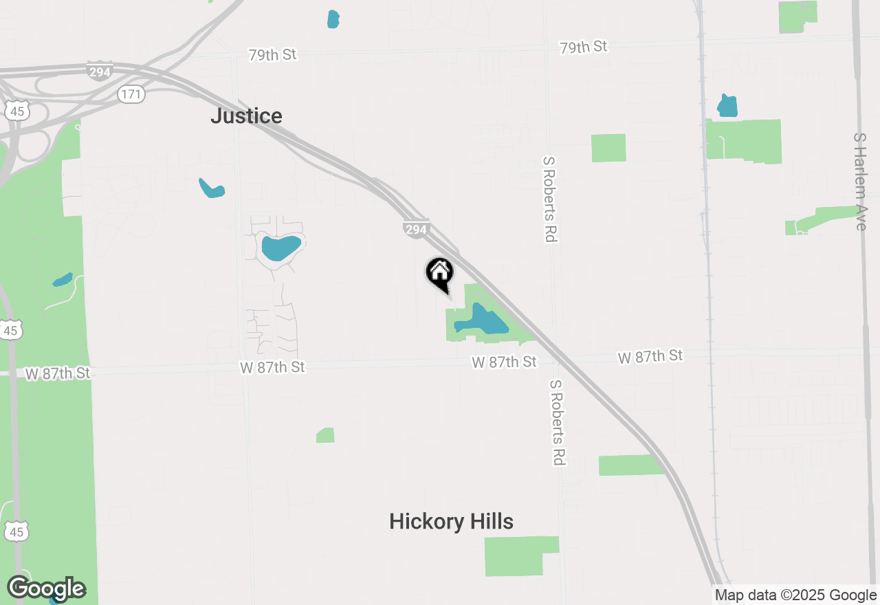 Map of 8521 S 83rd Avenue, Hickory Hills, IL 60457