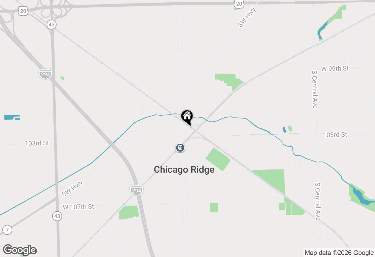 Map of 10229 Ridgeland Avenue, Chicago Ridge, IL 60415