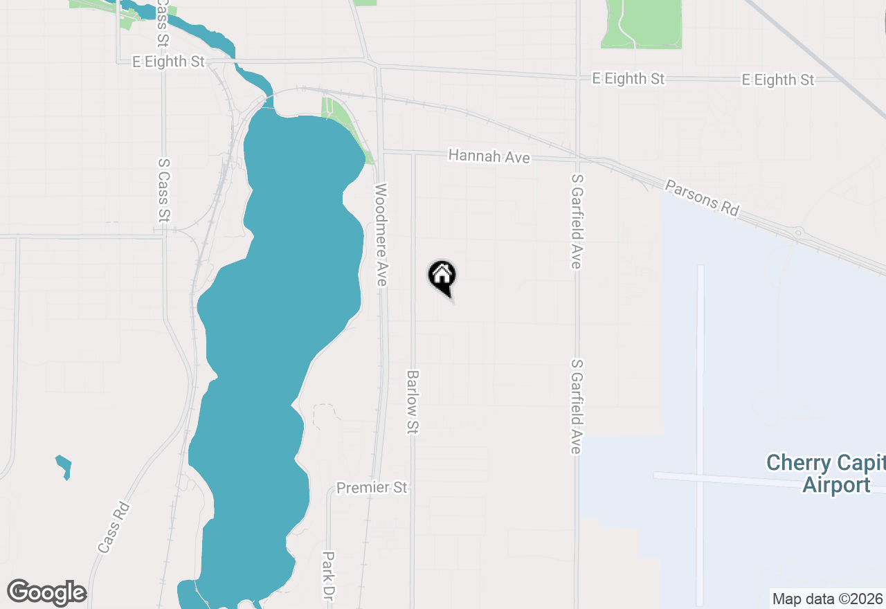 Map of 1029 Grant Street, Traverse City, MI 49686