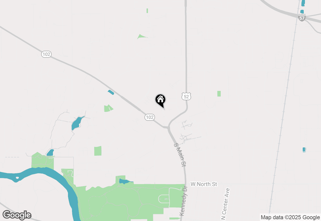 Map of 213 Bernard Street, Bourbonnais, IL 60914