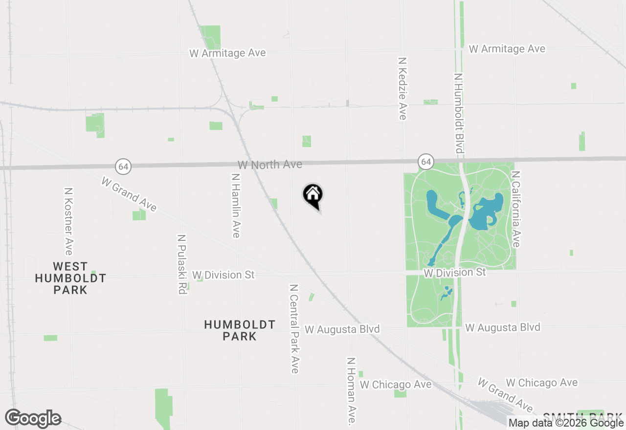 Map of 3512 W Hirsch Street, Chicago, IL 60651
