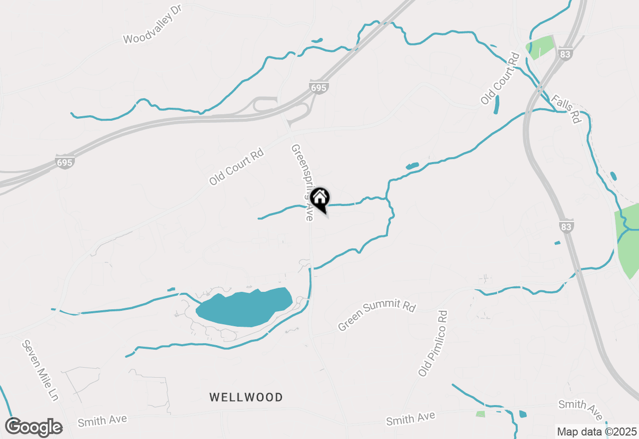 Map of 3215 Katewood Court #2-3215, Baltimore, MD 21209