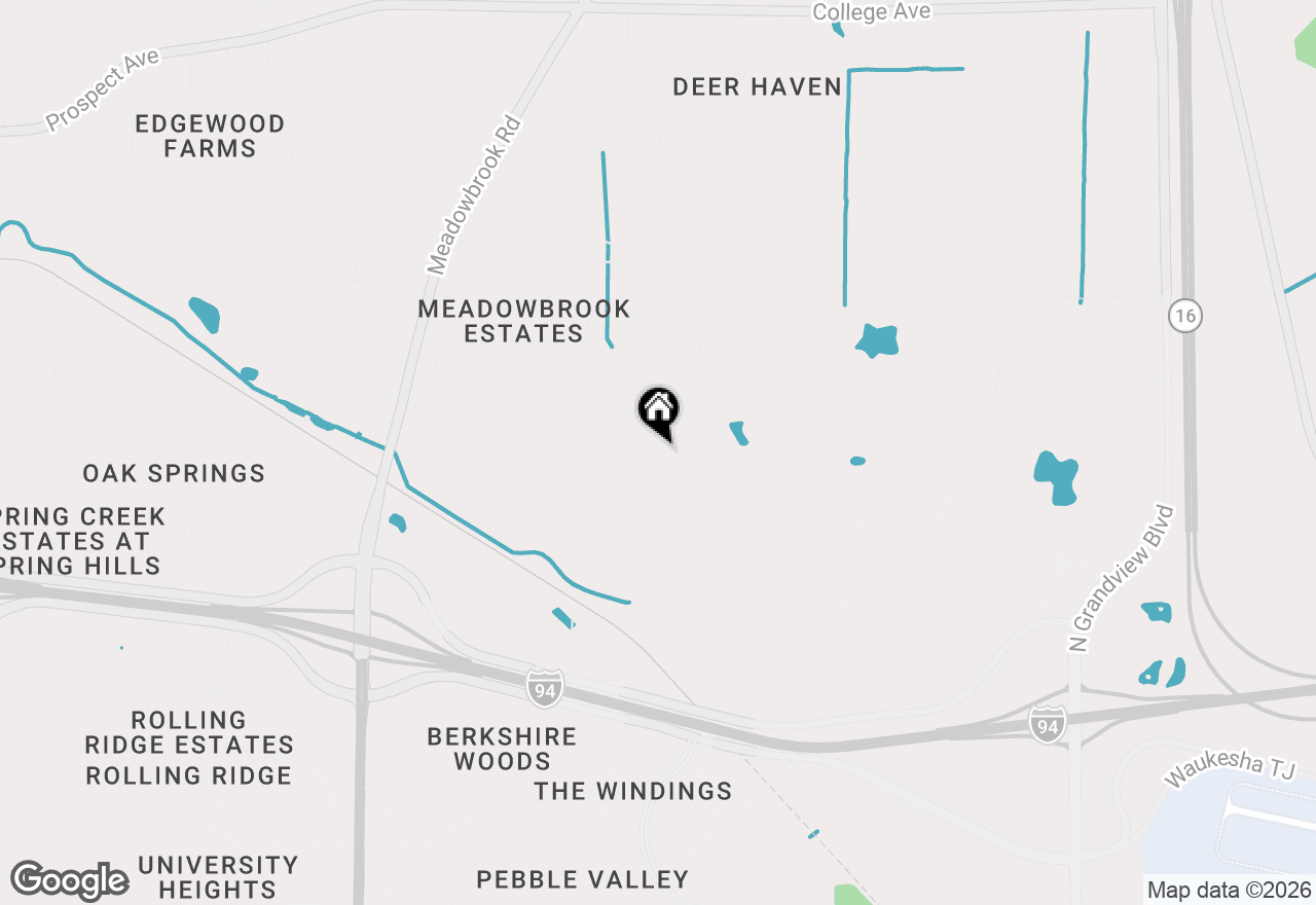 Map of N17W26475 Meadowgrass Cir #G, Pewaukee, WI 53072