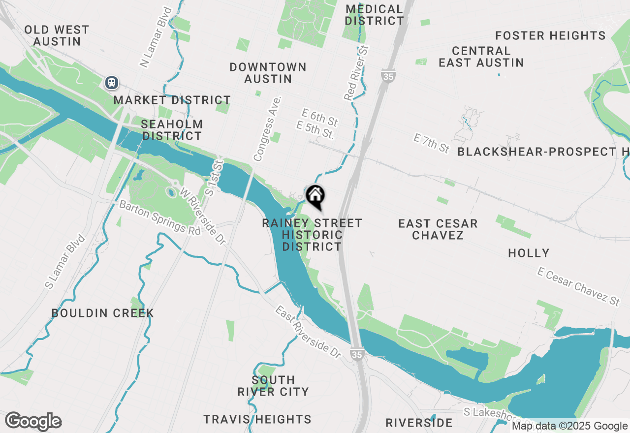 Map of 603 Davis St #1301, Austin, TX 78701