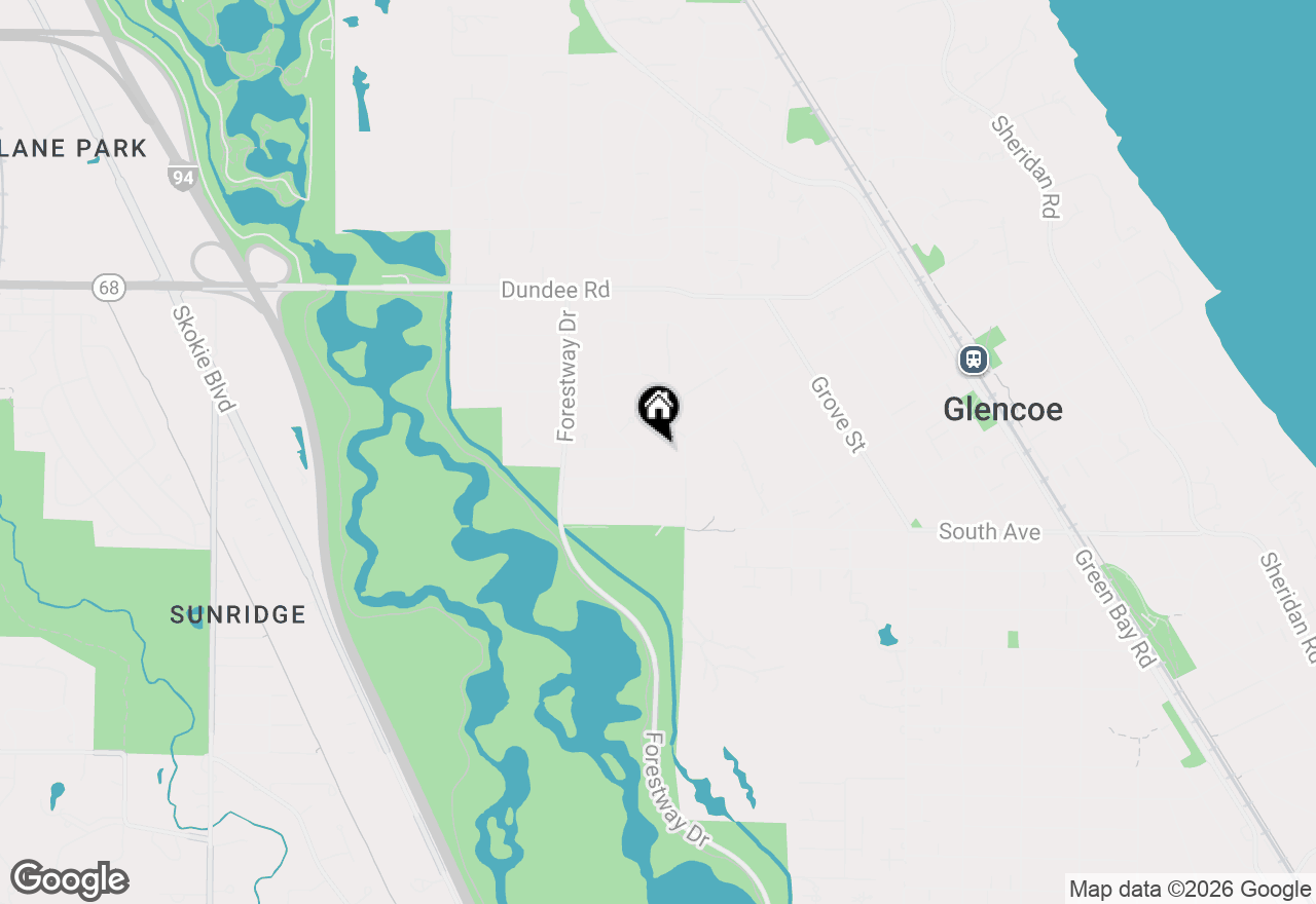 Map of 808 Prairie Road, Glencoe, IL 60022