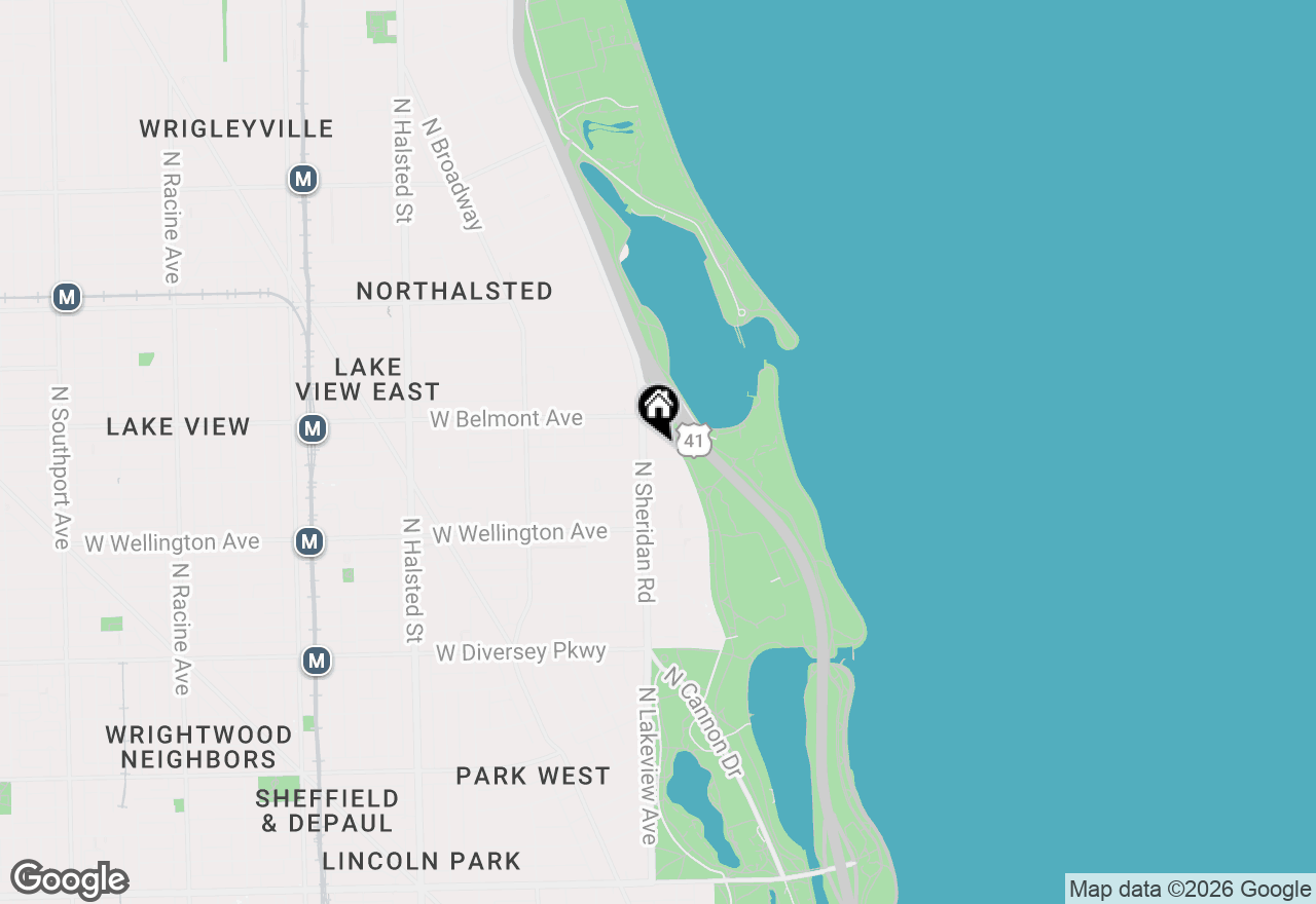 Map of 3150 N Lake Shore Drive #15E, Chicago, IL 60657
