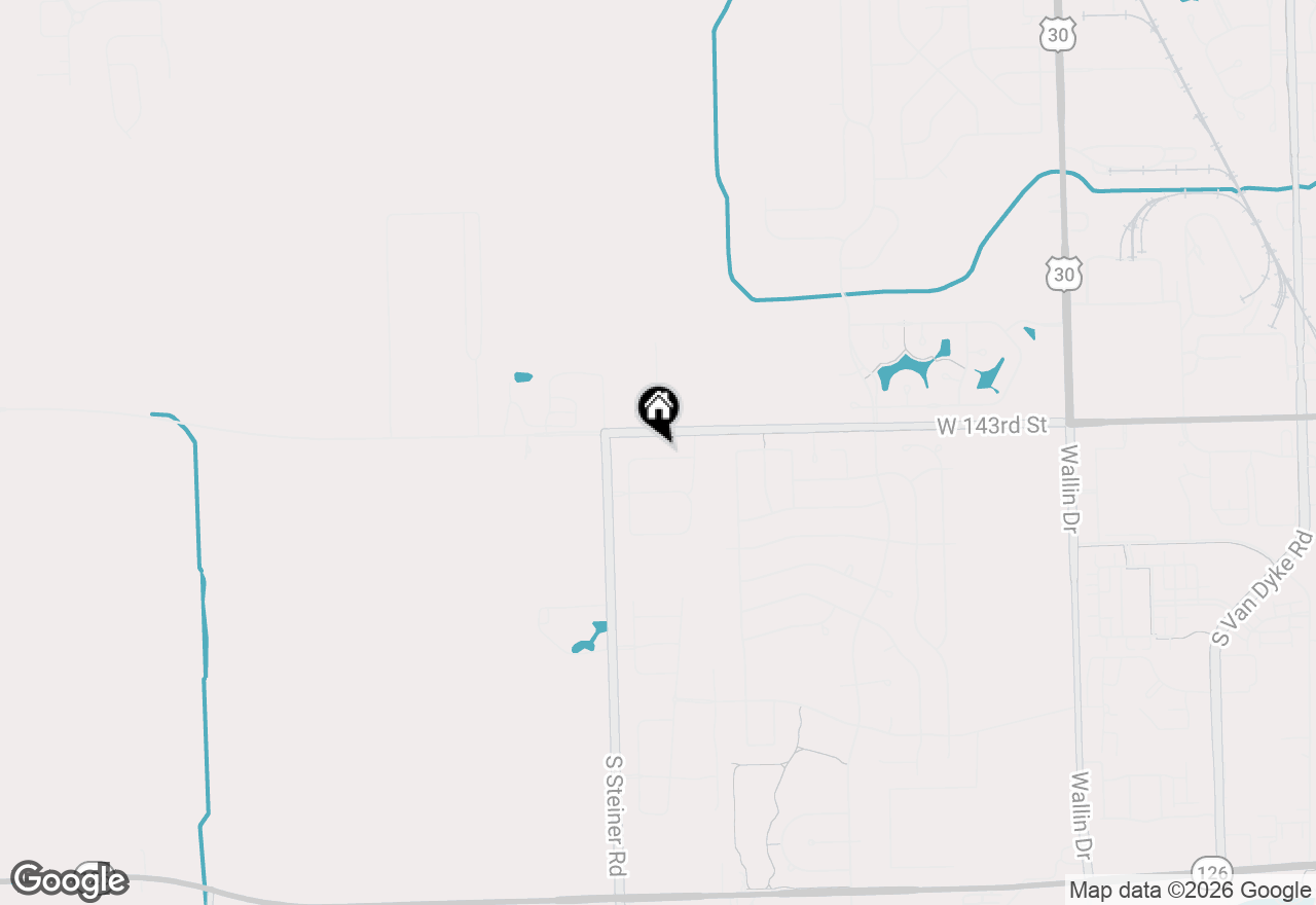 Map of 25502 W Emory Lane, Plainfield, IL 60544