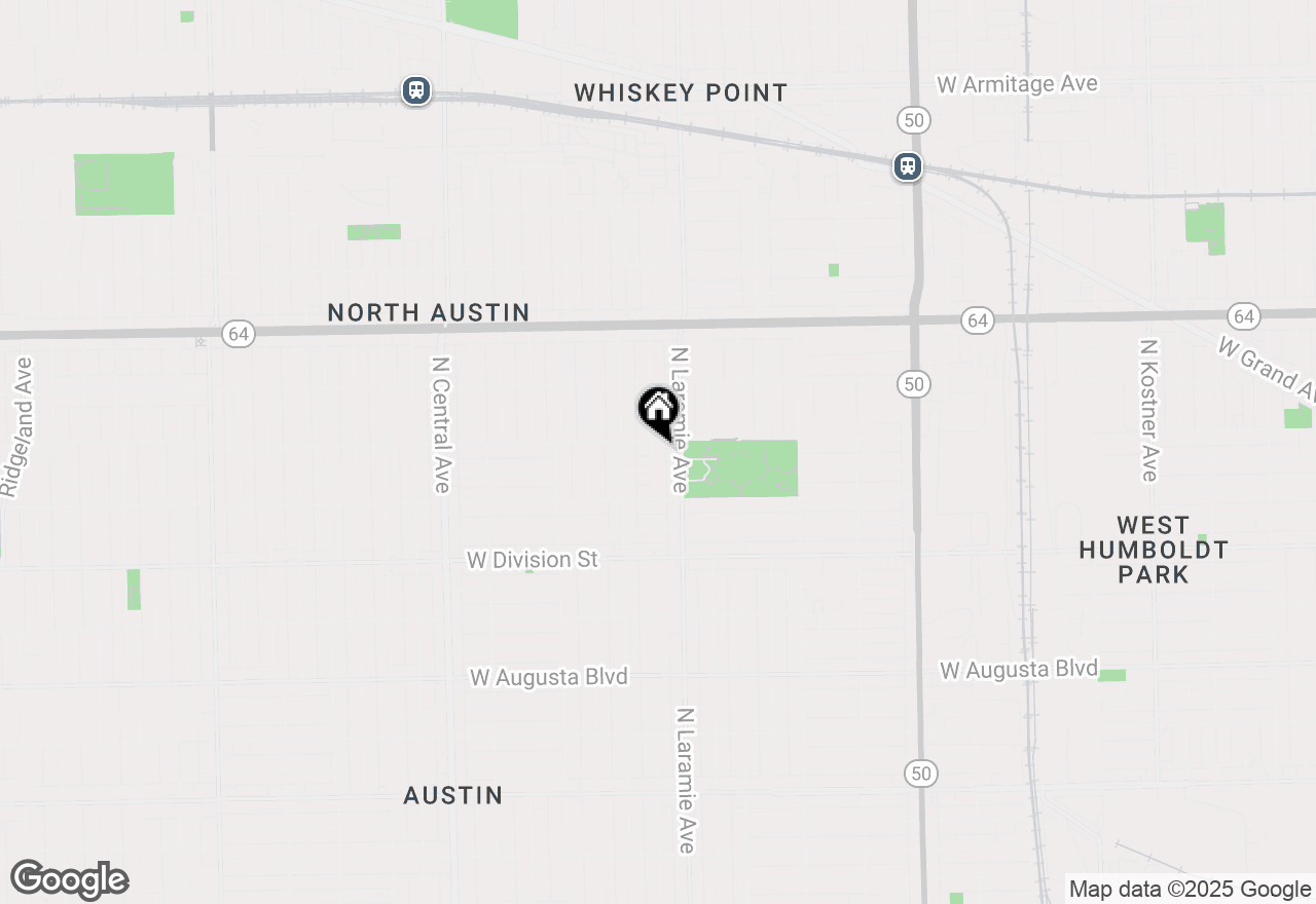 Map of 1351 N Latrobe Avenue, Chicago, IL 60651