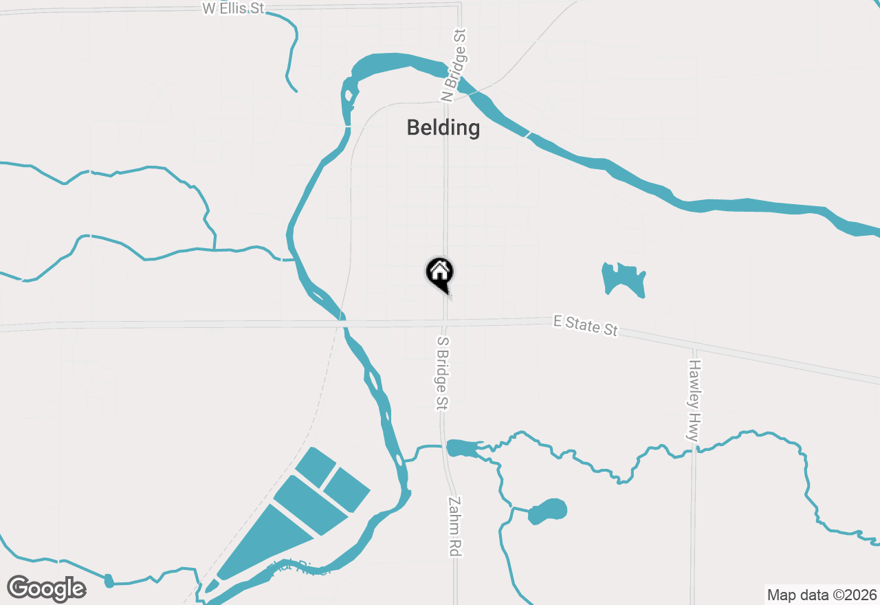 Map of 917 S Bridge Street, Belding, MI 48809