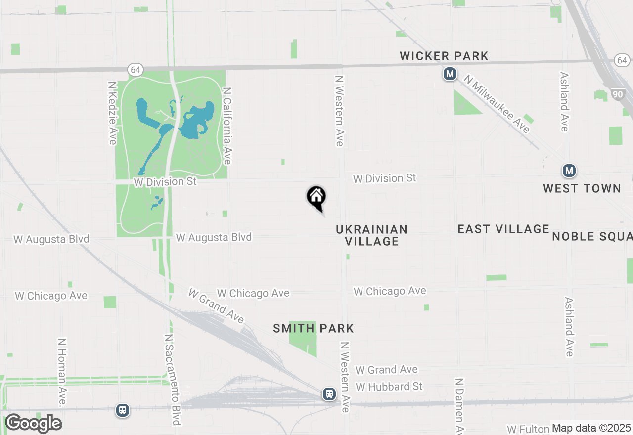 Map of 2456 W Cortez Street #1W, Chicago, IL 60622