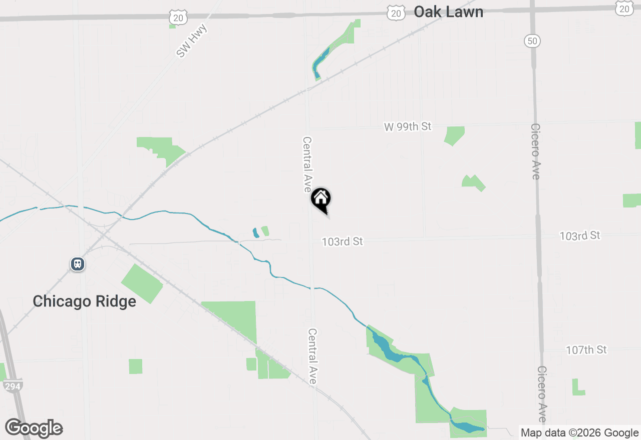 Map of 10210 Washington Avenue #103, Oak Lawn, IL 60453