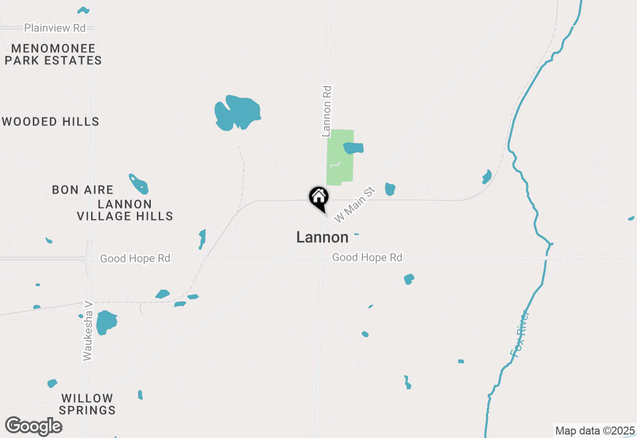 Map of 7329 N Lannon Rd, Lannon, WI 53046