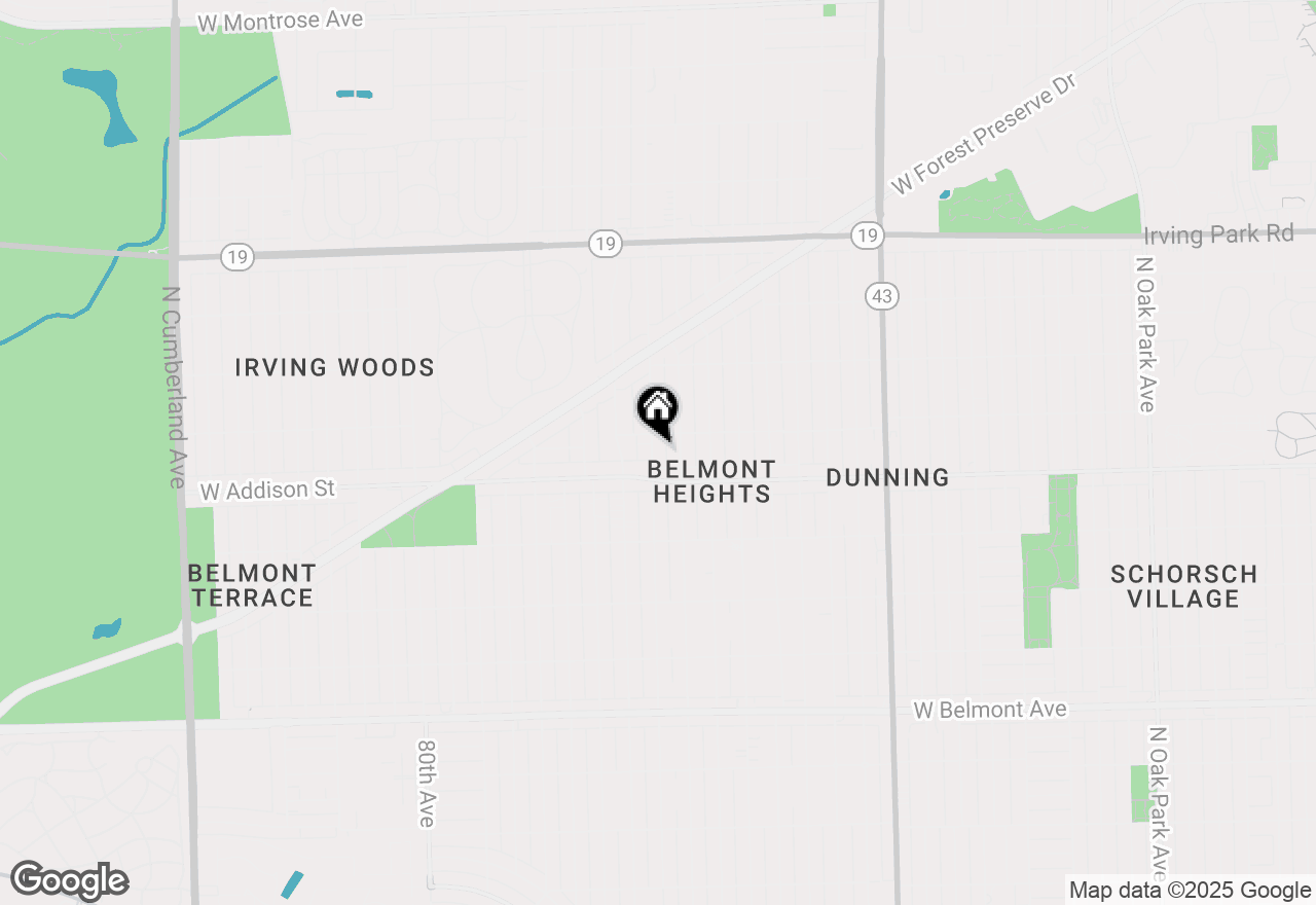 Map of 3631 N Oriole Avenue, Chicago, IL 60634