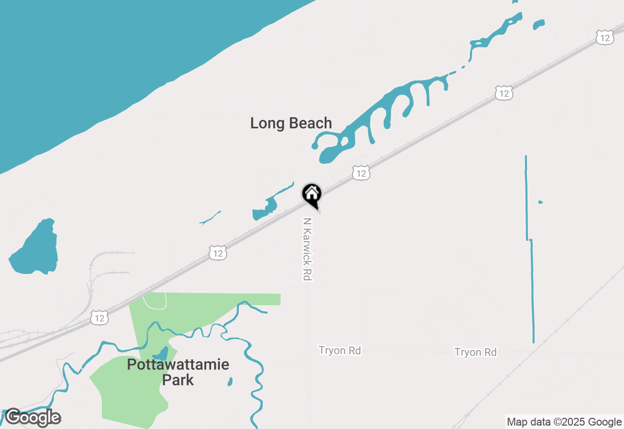 Map of 2 Karwick Glen Drive, Michigan City, IN 46360