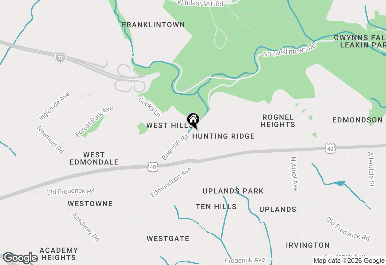 Map of 4809 Briarclift Road, Baltimore, MD 21229