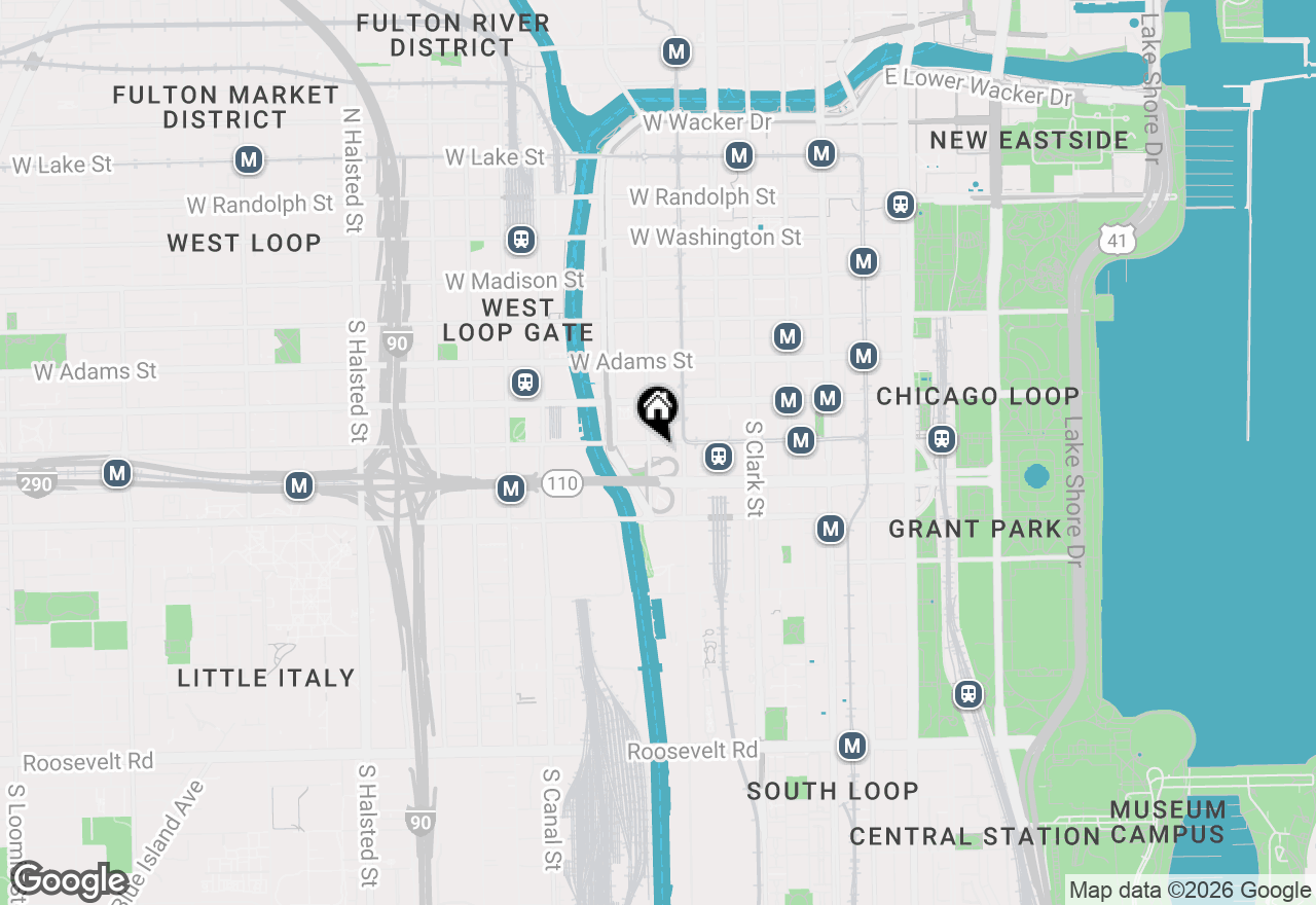 Map of 235 W Van Buren Street #1804, Chicago, IL 60607