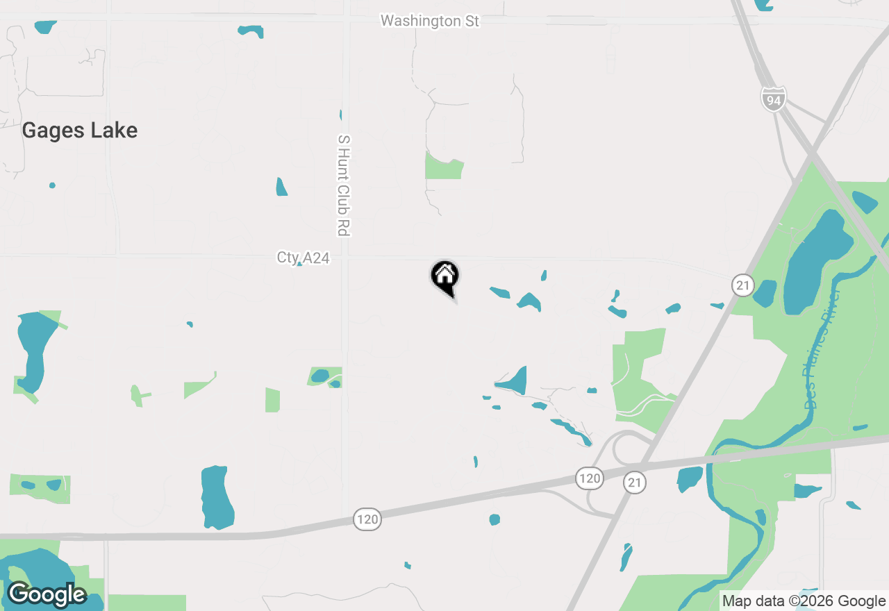 Map of 638 Sandwedge Place, Gurnee, IL 60031
